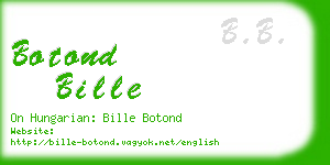 botond bille business card